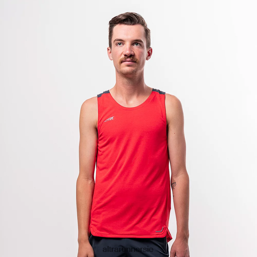 Altra ZZJJLB298 VANISH TANK TOP Men Tops Fiery Red Heather