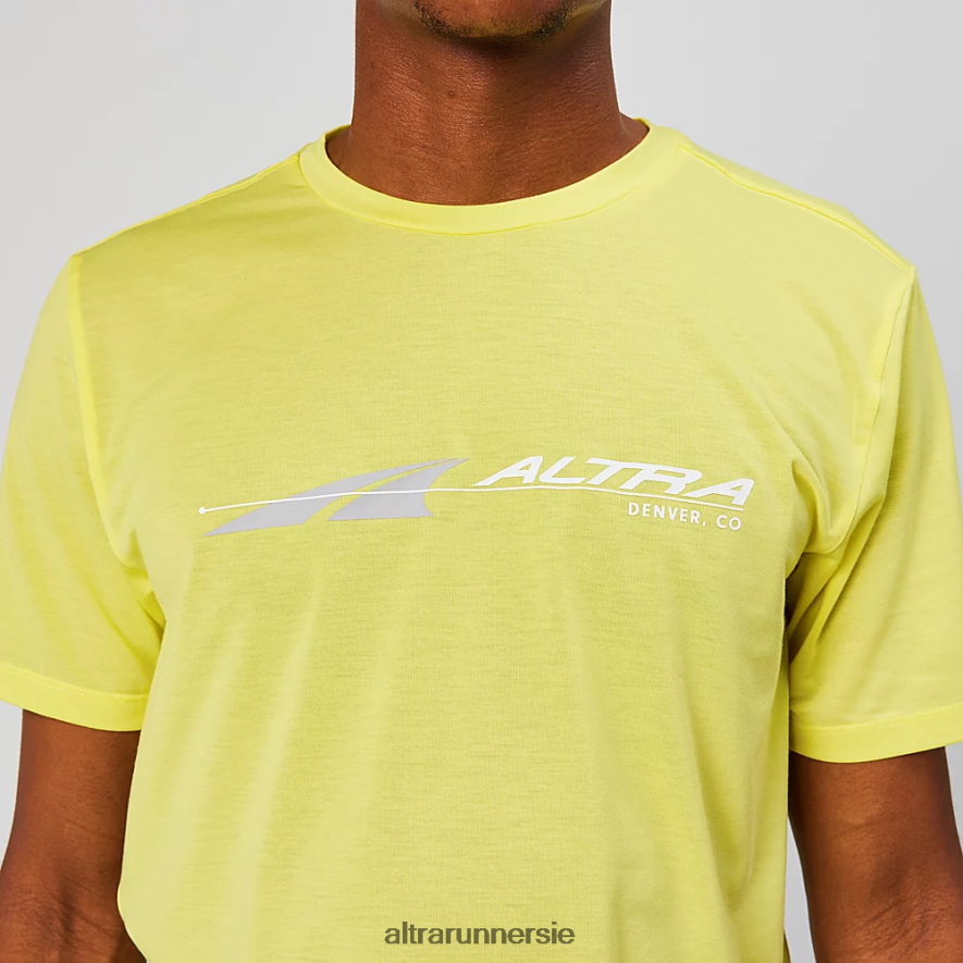 Altra ZZJJLB300 EVERYDAY PERFORMANCE SHORT SLEEVE Men Tops Yellow