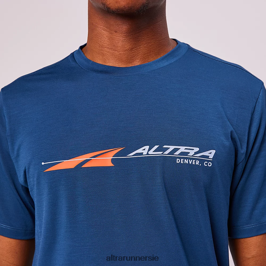 Altra ZZJJLB302 EVERYDAY PERFORMANCE SHORT SLEEVE Men Tops Navy