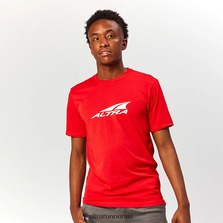 Altra ZZJJLB305 EVERYDAY RECYCLED TEE Men Tops Fiery Red - Click Image to Close