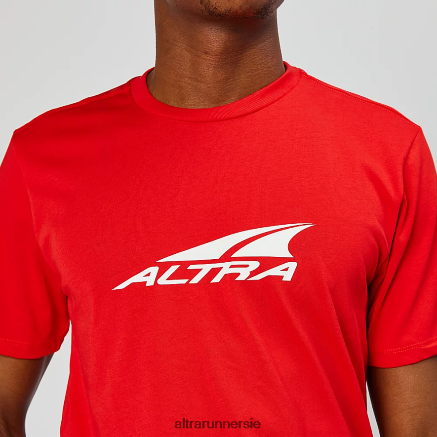 Altra ZZJJLB305 EVERYDAY RECYCLED TEE Men Tops Fiery Red