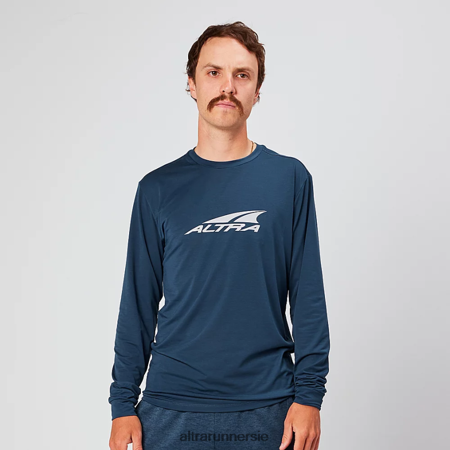 Altra ZZJJLB306 EVERYDAY PERFORMANCE LONG SLEEVE Men Tops Navy - Click Image to Close