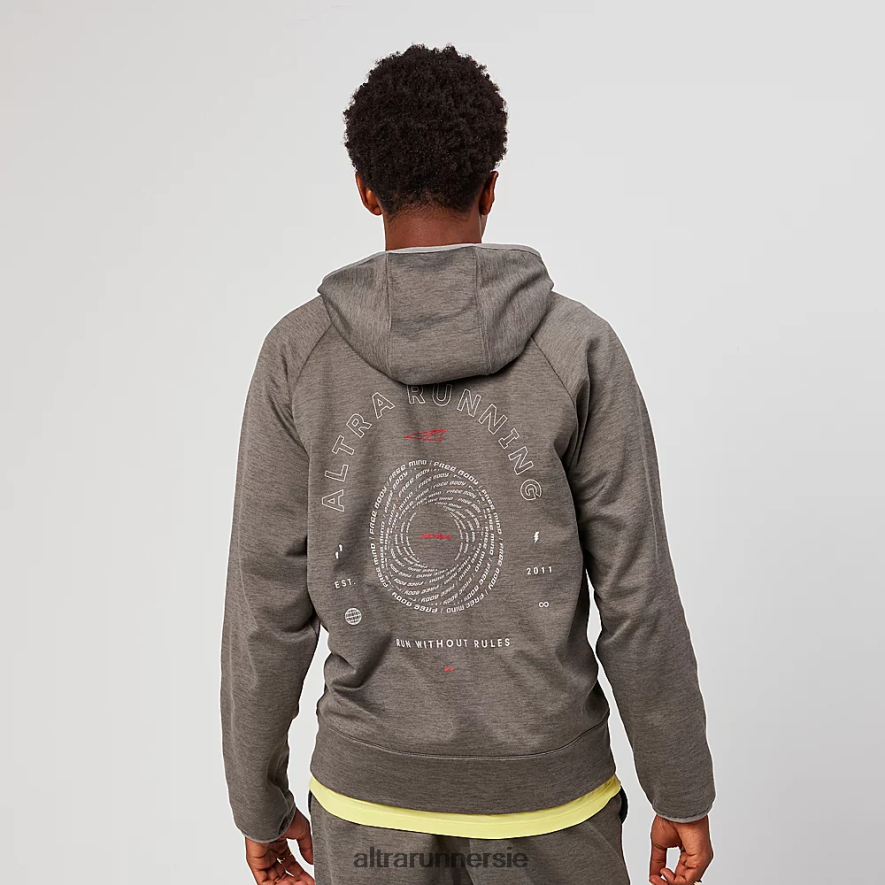 Altra ZZJJLB315 RUN WITHOUT RULES HOODIE Men Tops Gray