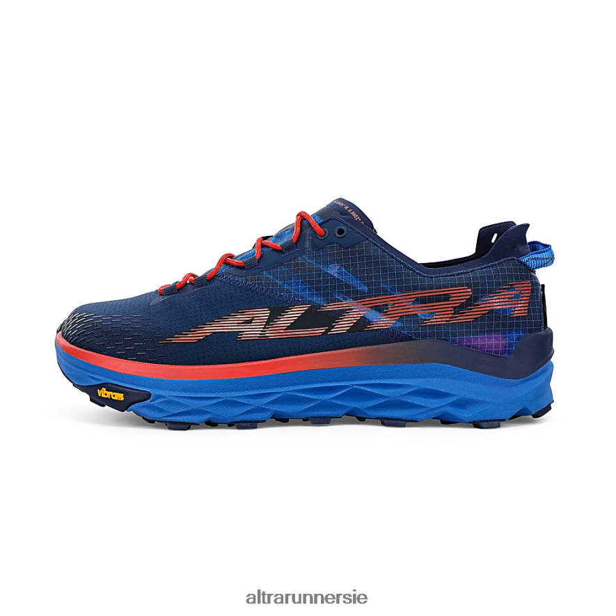 Altra ZZJJLB216 MONT BLANC Men Trail Shoes Blue/Red - Click Image to Close