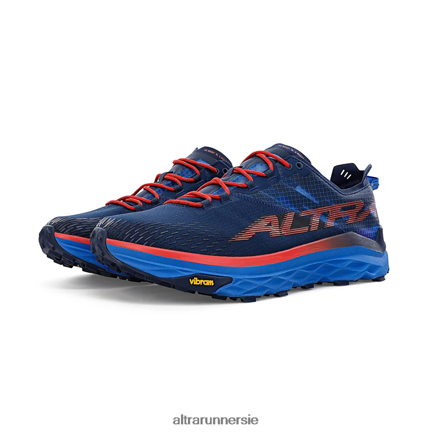 Altra ZZJJLB216 MONT BLANC Men Trail Shoes Blue/Red