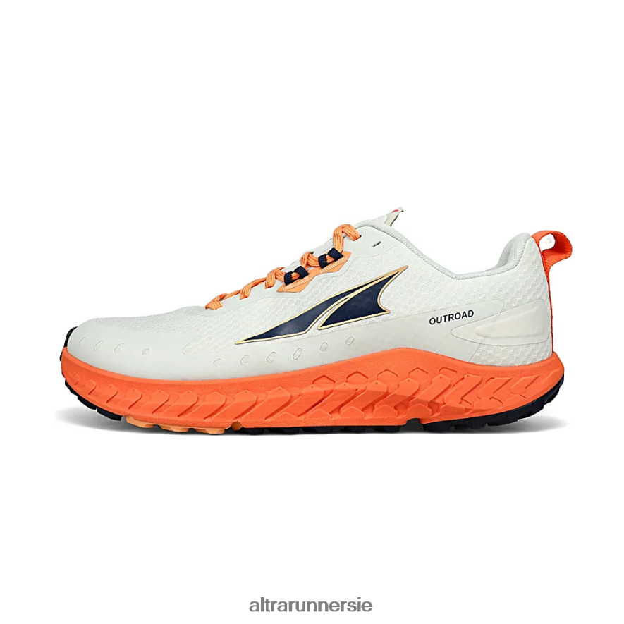 Altra ZZJJLB233 OUTROAD Men Trail Shoes White/Orange - Click Image to Close