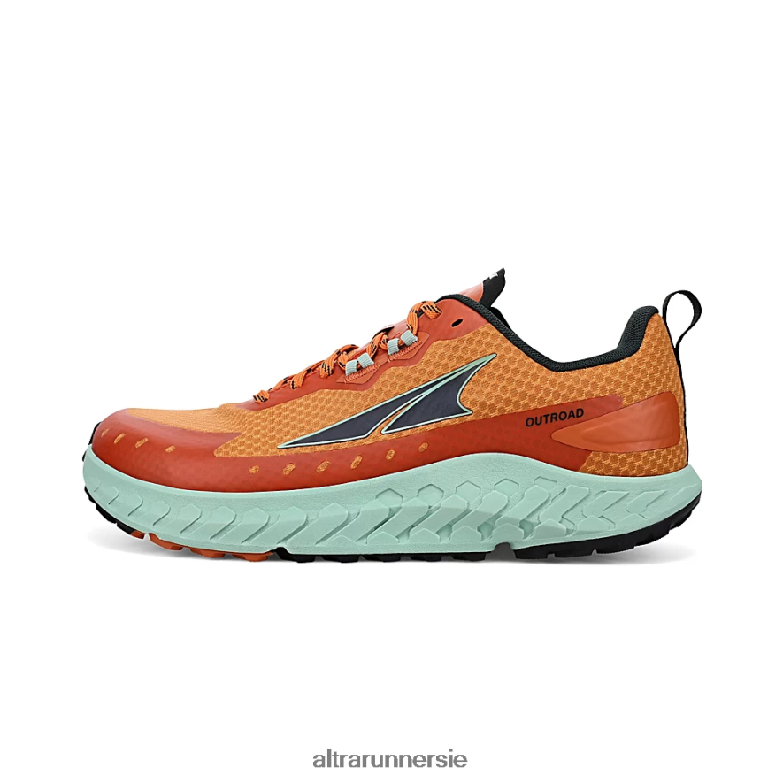 Altra ZZJJLB236 OUTROAD Men Trail Shoes Green/Orange - Click Image to Close