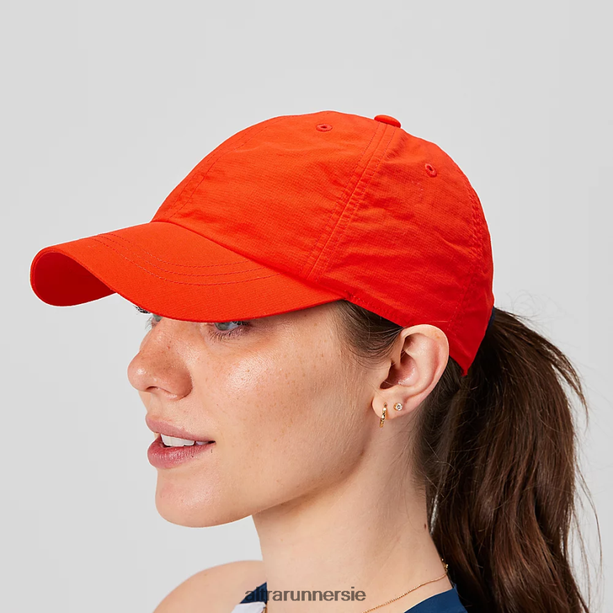 Altra ZZJJLB177 PERFORMANCE RUN HAT Women Hats Fiery Red