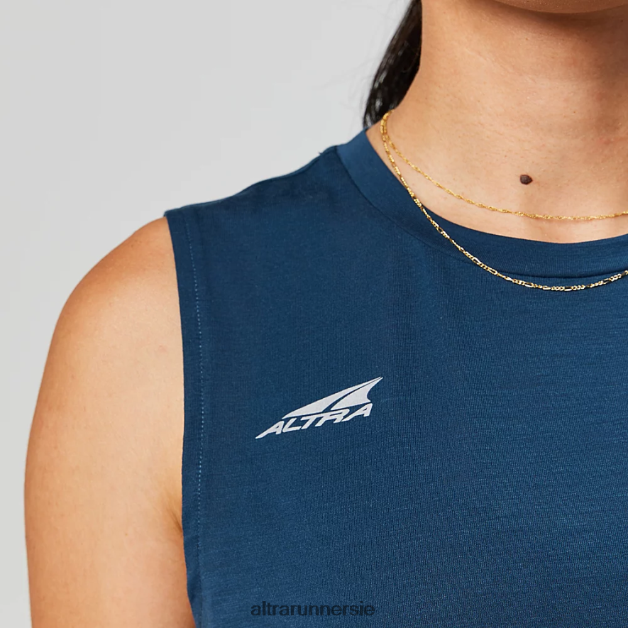 Altra ZZJJLB117 TRAIL TANK TOP Women Tops Navy