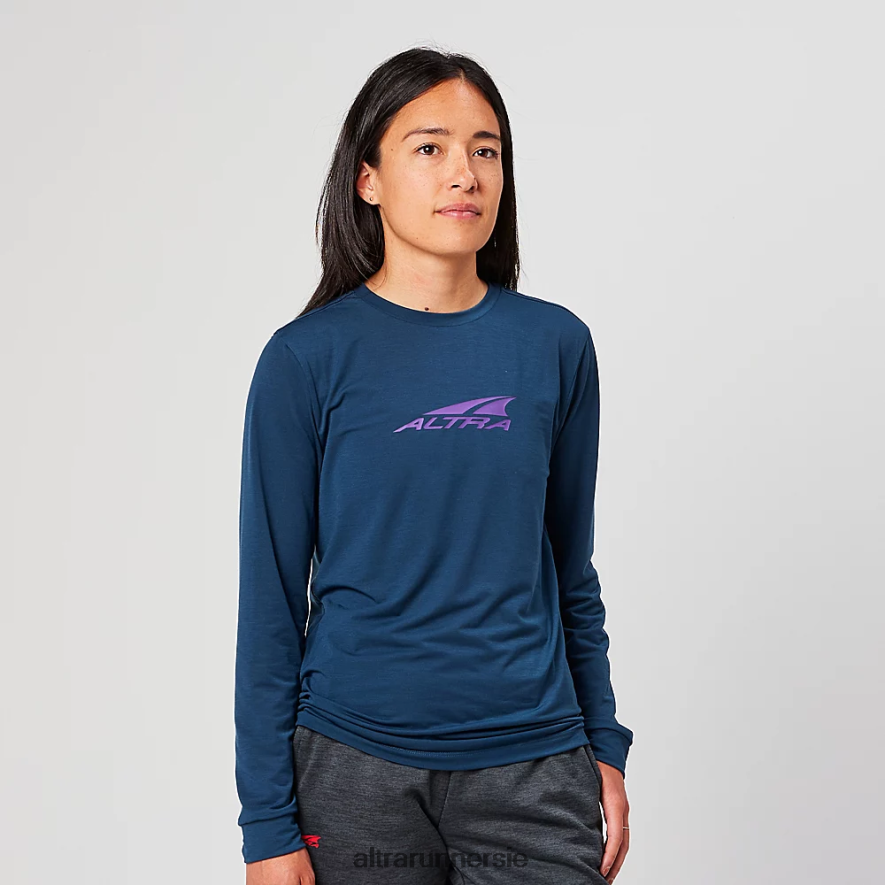 Altra ZZJJLB122 EVERYDAY PERFORMANCE LONG SLEEVE Women Tops Navy