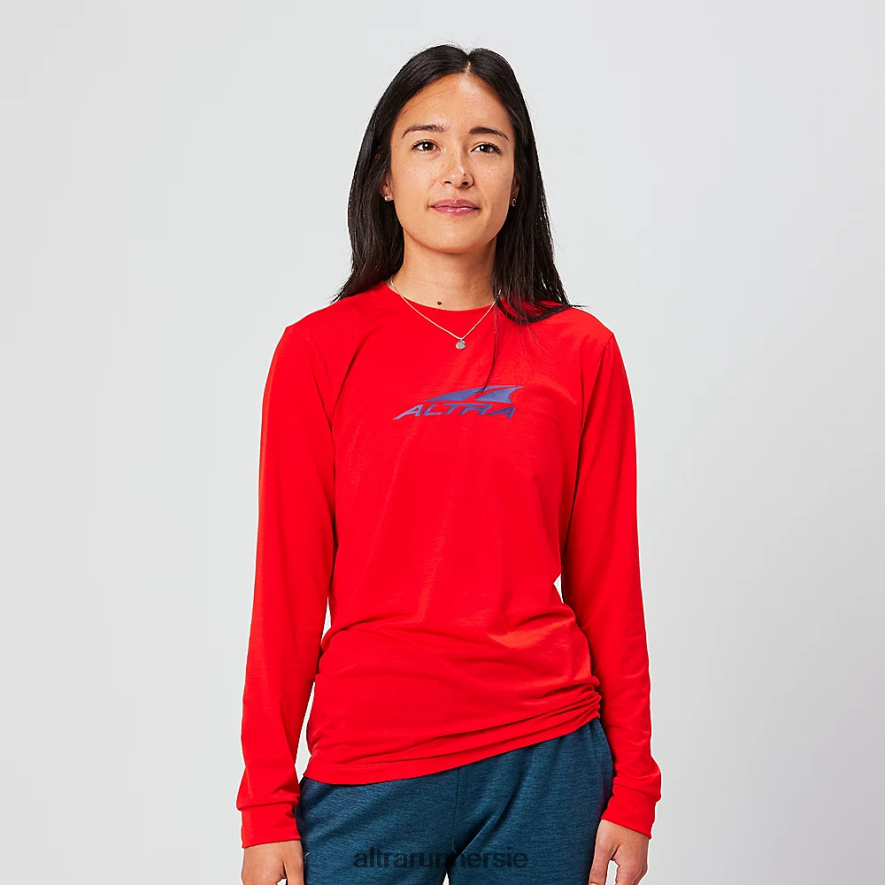 Altra ZZJJLB123 EVERYDAY PERFORMANCE LONG SLEEVE Women Tops Red