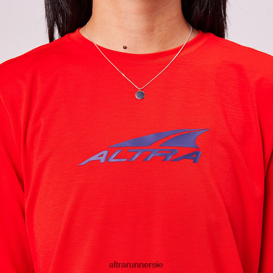 Altra ZZJJLB123 EVERYDAY PERFORMANCE LONG SLEEVE Women Tops Red