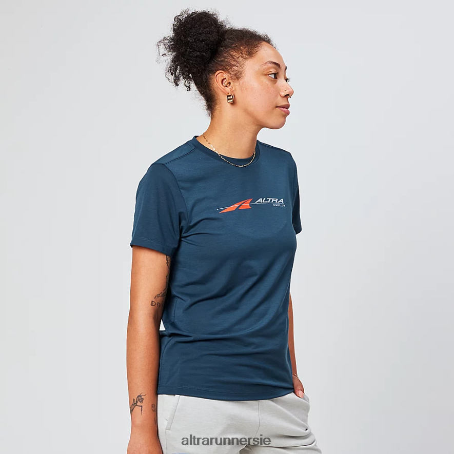 Altra ZZJJLB125 EVERYDAY PERFORMANCE SHORT SLEEVE Women Tops Navy