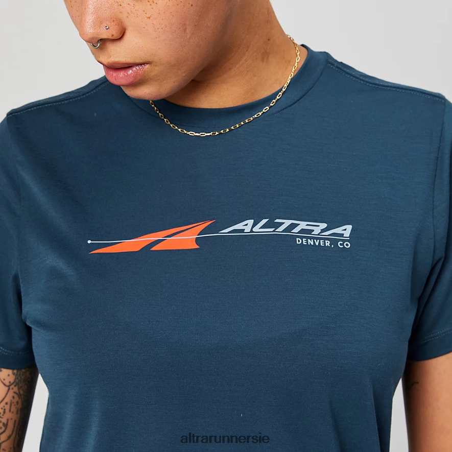 Altra ZZJJLB125 EVERYDAY PERFORMANCE SHORT SLEEVE Women Tops Navy