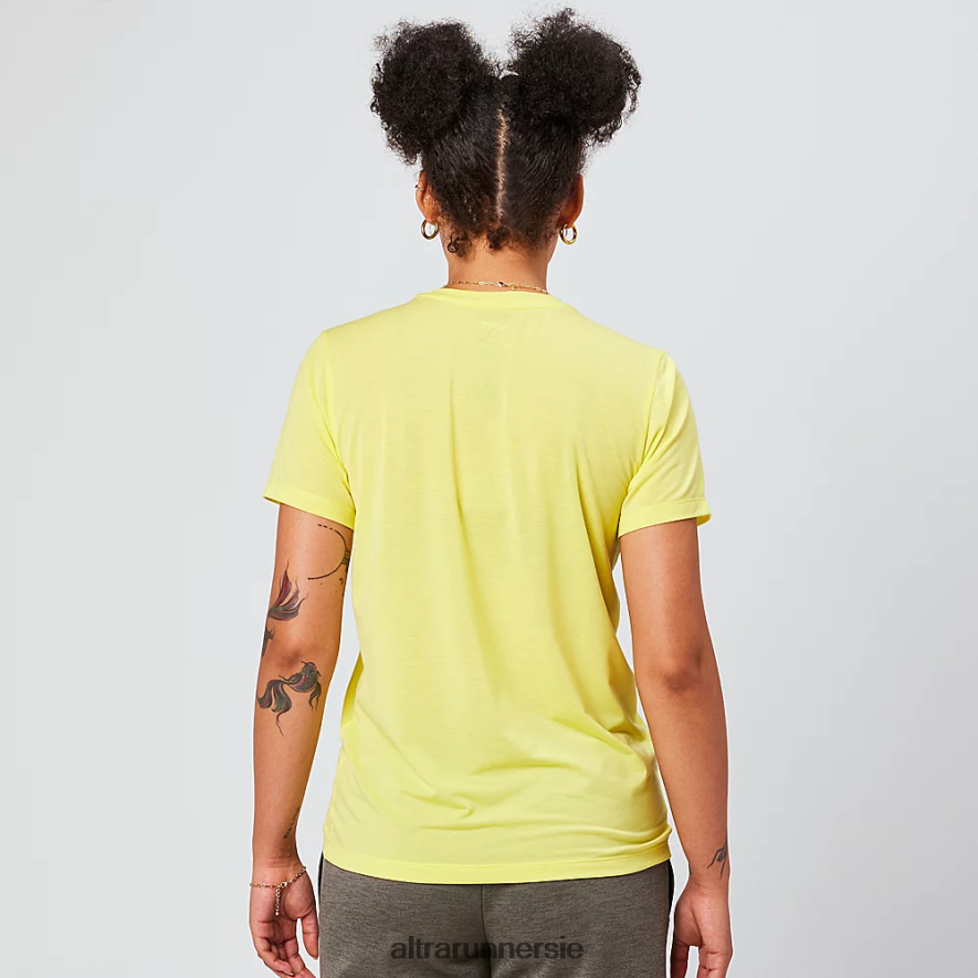 Altra ZZJJLB126 EVERYDAY PERFORMANCE SHORT SLEEVE Women Tops Yellow