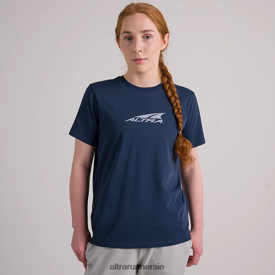 Altra ZZJJLB134 EVERYDAY RECYCLED TEE Women Tops Moonlit Ocean Blue