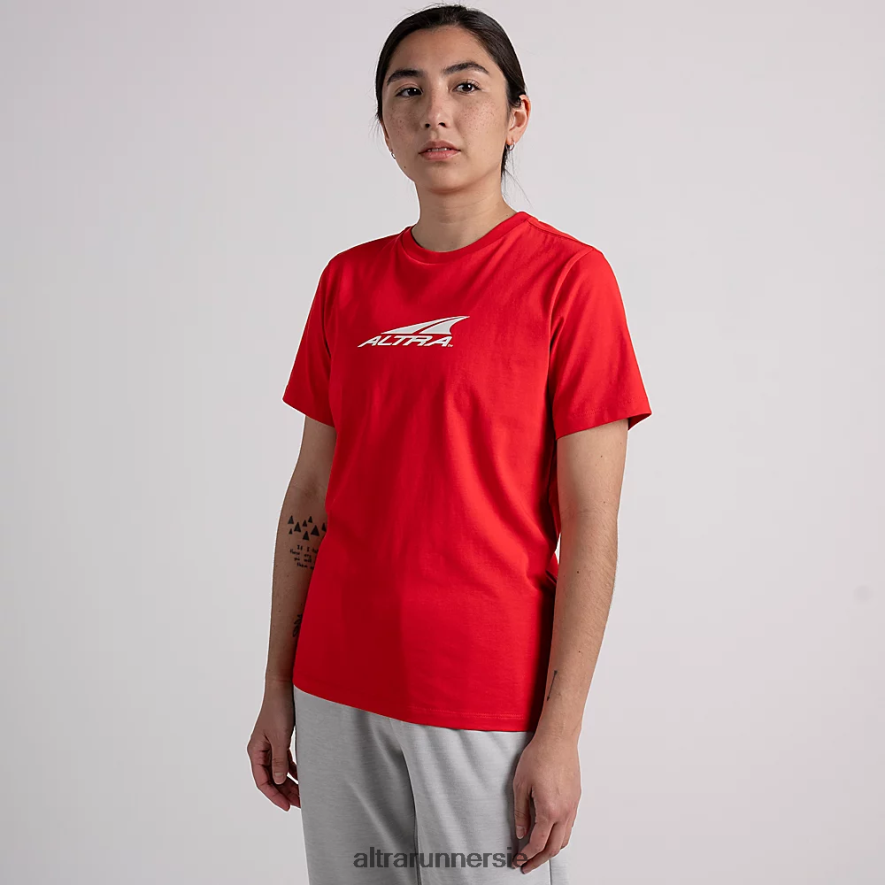 Altra ZZJJLB135 EVERYDAY RECYCLED TEE Women Tops Fiery Red