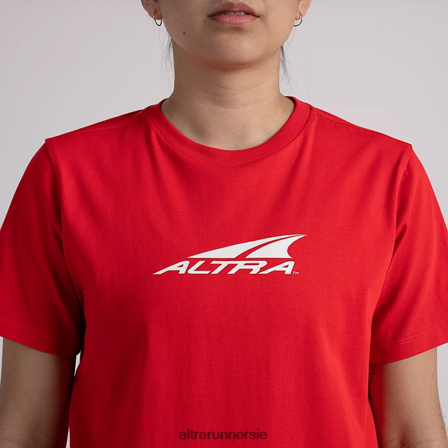 Altra ZZJJLB135 EVERYDAY RECYCLED TEE Women Tops Fiery Red