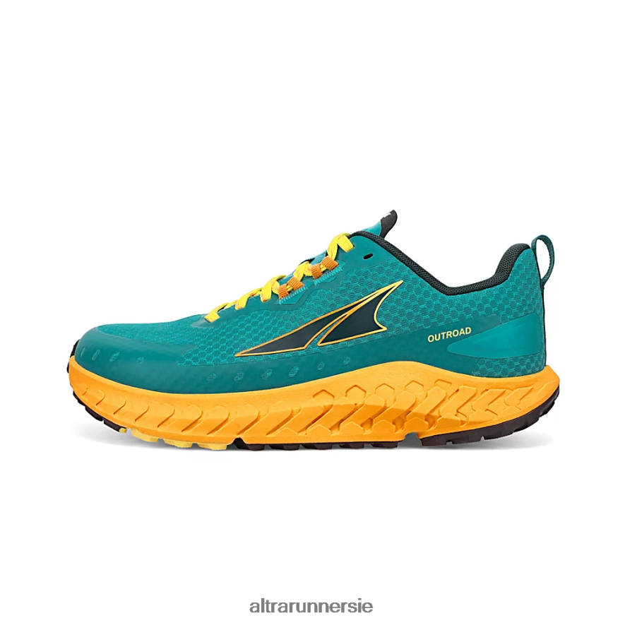 Altra ZZJJLB51 OUTROAD Women Trail Shoes Teal/Yellow - Click Image to Close